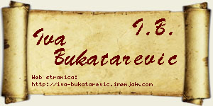 Iva Bukatarević vizit kartica